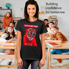 Camiseta Tigre en sudadera, sigue intentando, profesor