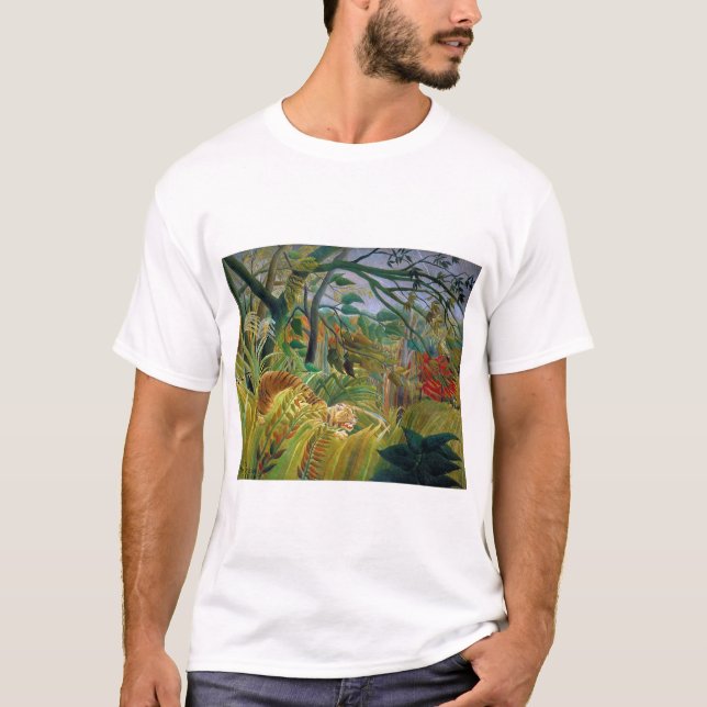 Camiseta Tigre en tormenta tropical, Rousseau (Anverso)