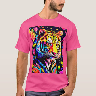 Camiseta Tigre en un sueño floral