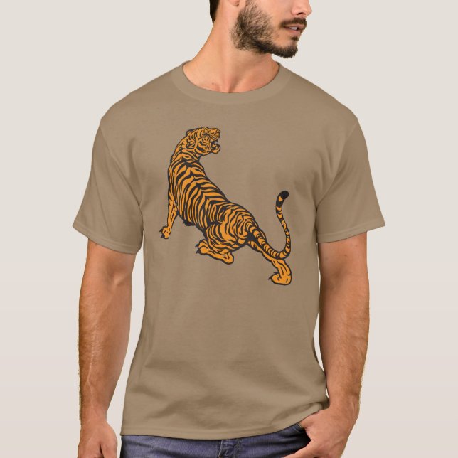 Camiseta tigre enojado (Anverso)