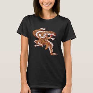 Camiseta Tigre escalando Mandala Thai India Hindú