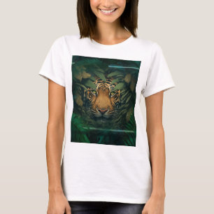 Camiseta Tigre escondido en el follaje               