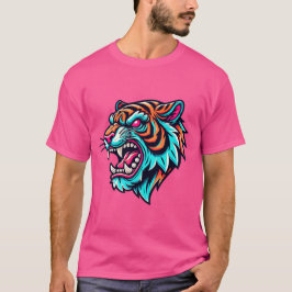 Camiseta Tigre fuerte, rugido, tigre Personalizado audaz y