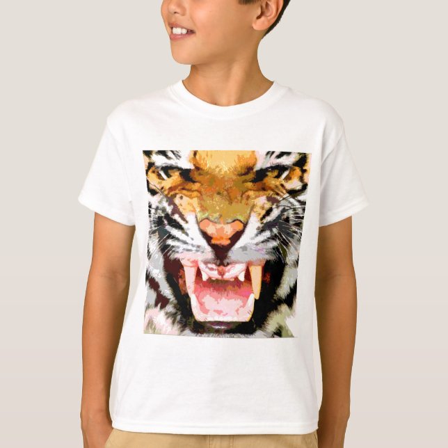 Camiseta Tigre furioso - Ojos de tigre (Anverso)