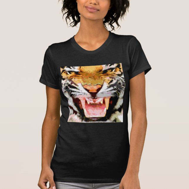 Camiseta Tigre furioso - Ojos de tigre (Anverso)