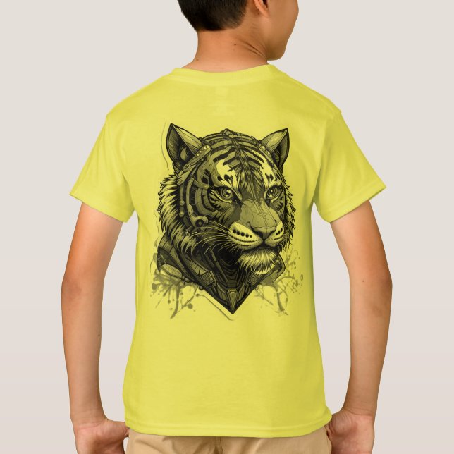 Camiseta Tigre futurista (Reverso)