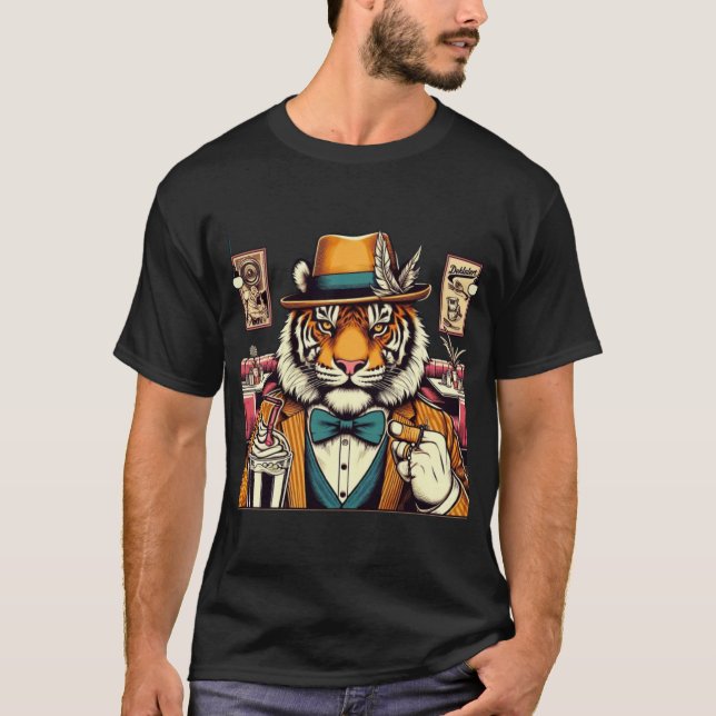 Camiseta Tigre Gentlemen : Le Maître du Milkshake (Anverso)