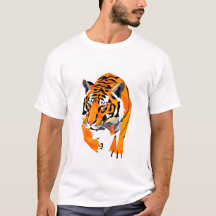 Camiseta tigre geomátrico