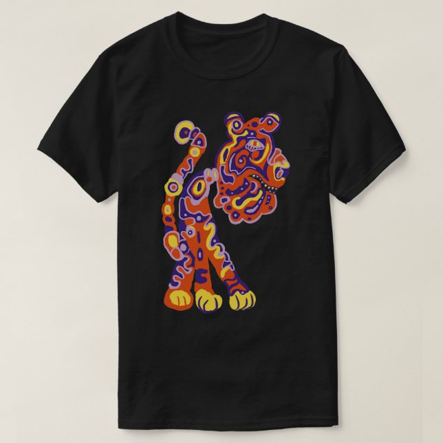 Camiseta Tigre gracioso (Diseño del anverso)