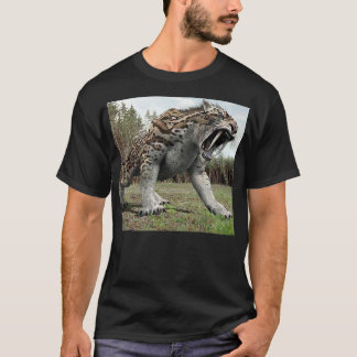 Camiseta Tigre grande del diente del sable que gruñe