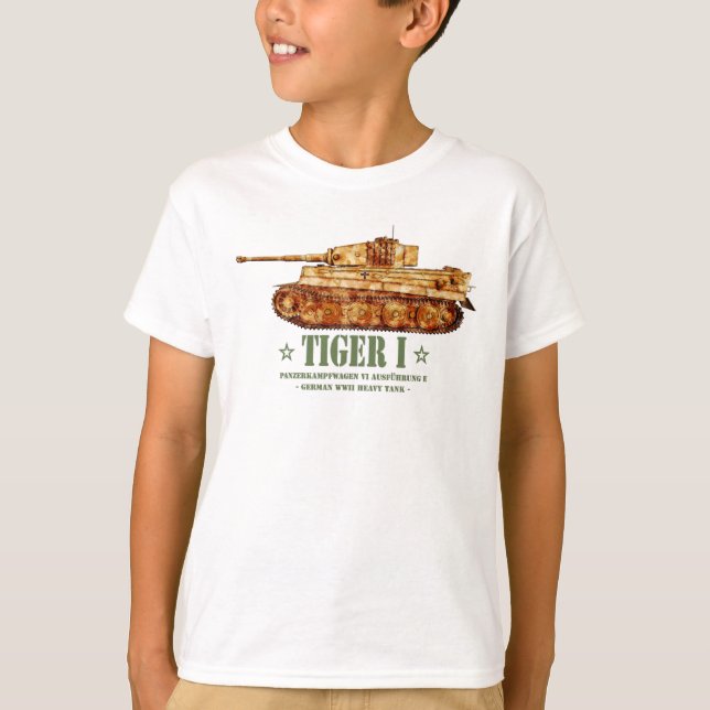 Camiseta Tigre I Guerra Mundial Dos Tanque Pesado Alemán Pa (Anverso)