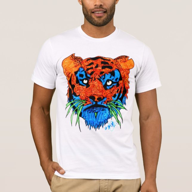 Camiseta Tigre intenso del color (Anverso)