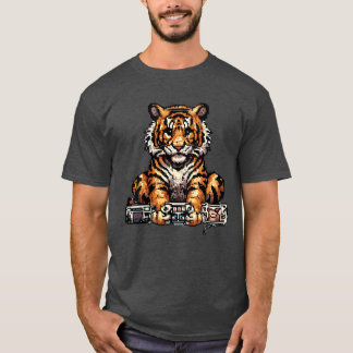 Camiseta Tigre juega videojuegos amigos niño piel