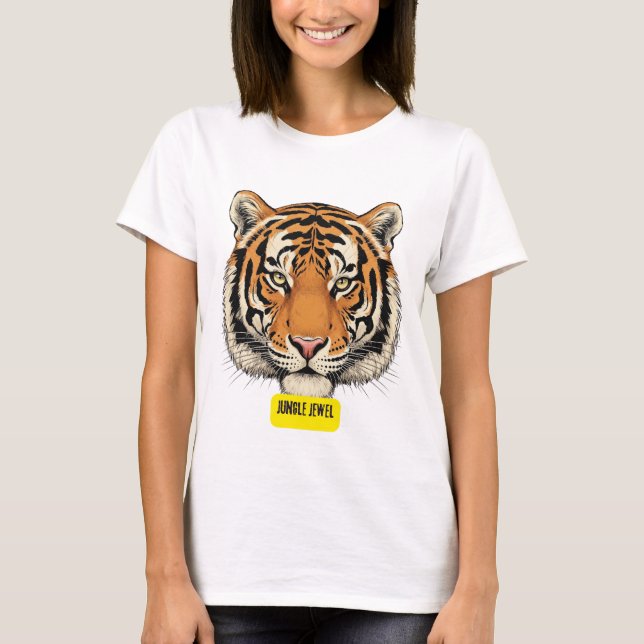 Camiseta Tigre. Jungle Jewel (Anverso)