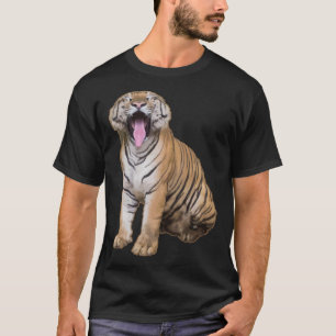 CAMISETA TIGRE LEÓN JAGUAR LEOPARDO CABEZA ANIMAL SOPORTE