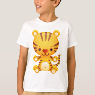 Camiseta Tigre lindo de Kawaii