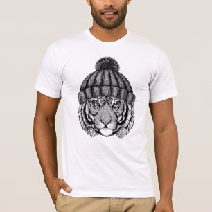 Camiseta Tigre listo de la moda del invierno