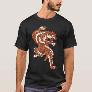 Camiseta Tigre Mandala Gran Gato Tigre Dientes de Sable