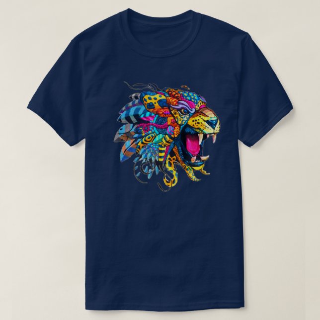 Camiseta Tigre mexicano Alebrije (Diseño del anverso)