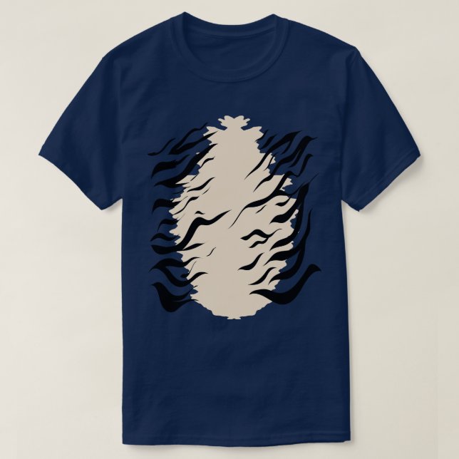 Camiseta Tigre naranja a rayas (Diseño del anverso)