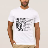Tigre negro moderno con hombres de texto blanco