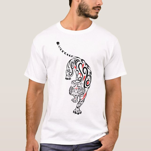Camiseta Tigre ornamental (Anverso)