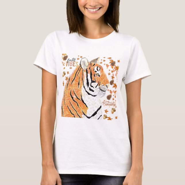 Camiseta Tigre otoño/ otoño (Anverso)