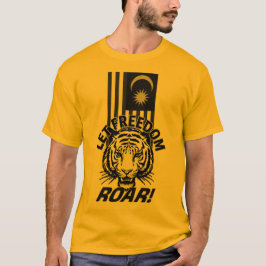 CAMISETA TIGRE PATRIOTA DE LIBERTAD NEGRO Y BLANCO