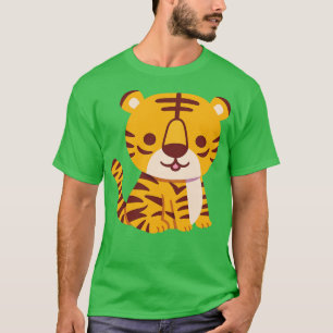 Camiseta Tigre pequeño sentado en un asiento