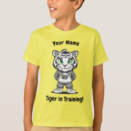 Camiseta Tigre personalizado - "Tigre en entrenamiento"