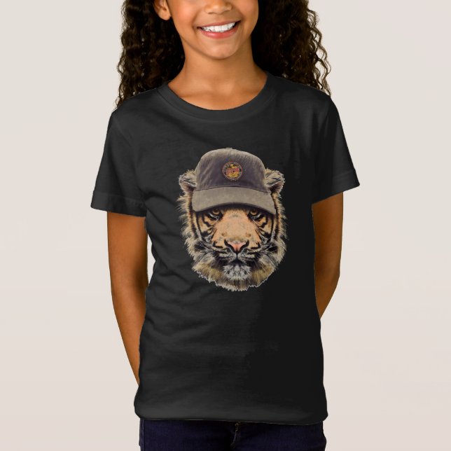Camiseta Tigre que practica surf (Anverso)