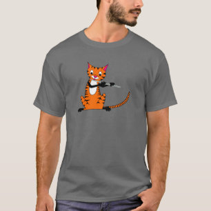 Camiseta Tigre que toca la flauta