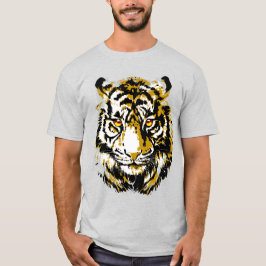 Camiseta Tigre realista: dibujo de la cabeza del tigre de G