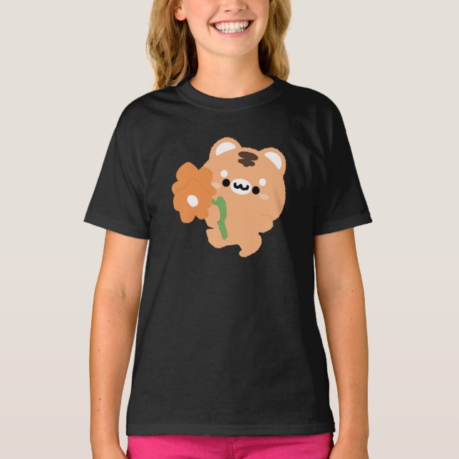 Camiseta Tigre romántico lindo (Anverso)
