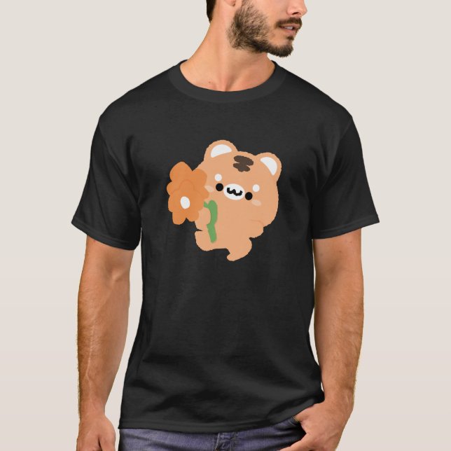Camiseta Tigre romántico lindo (Anverso)