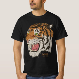 Camiseta Tigre salvaje EST 1993 hombres clásicos modernos n