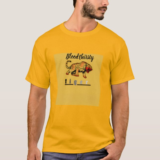 Camiseta tigre sediento (Anverso)