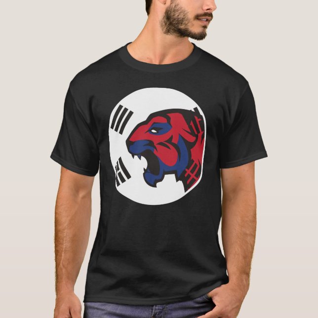 Camiseta Tigre siberiano de Corea del Sur (Anverso)
