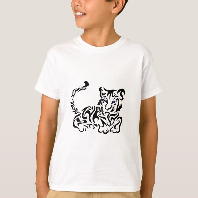 Camiseta Tigre Squirls (Anverso)