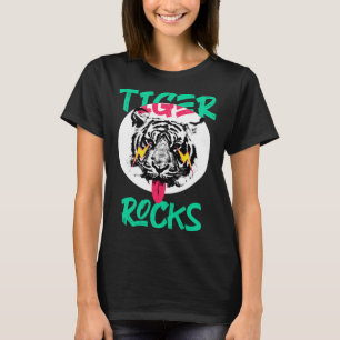 Camiseta Tigre Stripe Zoo Tema Safari conjunto Animal Tigre