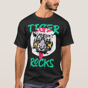 Camiseta Tigre Stripe Zoo Tema Safari conjunto Animal Tigre