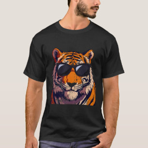 Camiseta Tigre Sungles Ropa de cumpleaños Hombres del Zooló