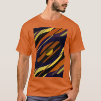 Tigre Sunset Naranja Black Yellow Blue Pattern