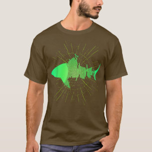 Camiseta Tigre tiburón vintage, silueta martillo, tigre chi