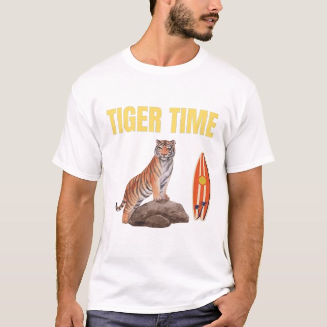 Camiseta Tigre Time - Diseño audaz inspirado en la vida sal (Anverso)