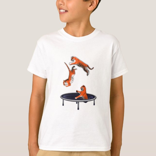 Camiseta tigre trampolining (Anverso)