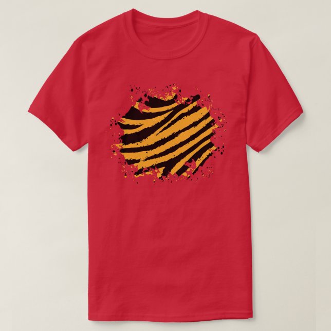 Camiseta Tigre uno (Diseño del anverso)