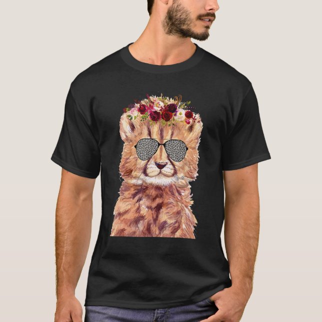 Camiseta Tigre vidrio solar cerezo japonés en flor Sakura (Anverso)