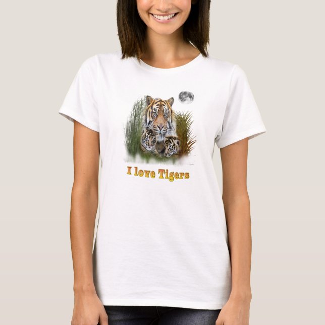 Camiseta Tigre y cachorros (Anverso)