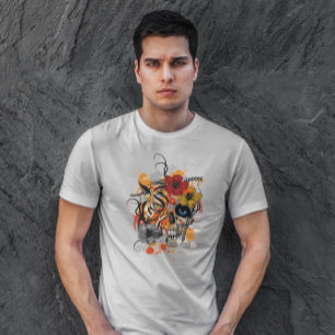 Camiseta Tigre Y Calavera